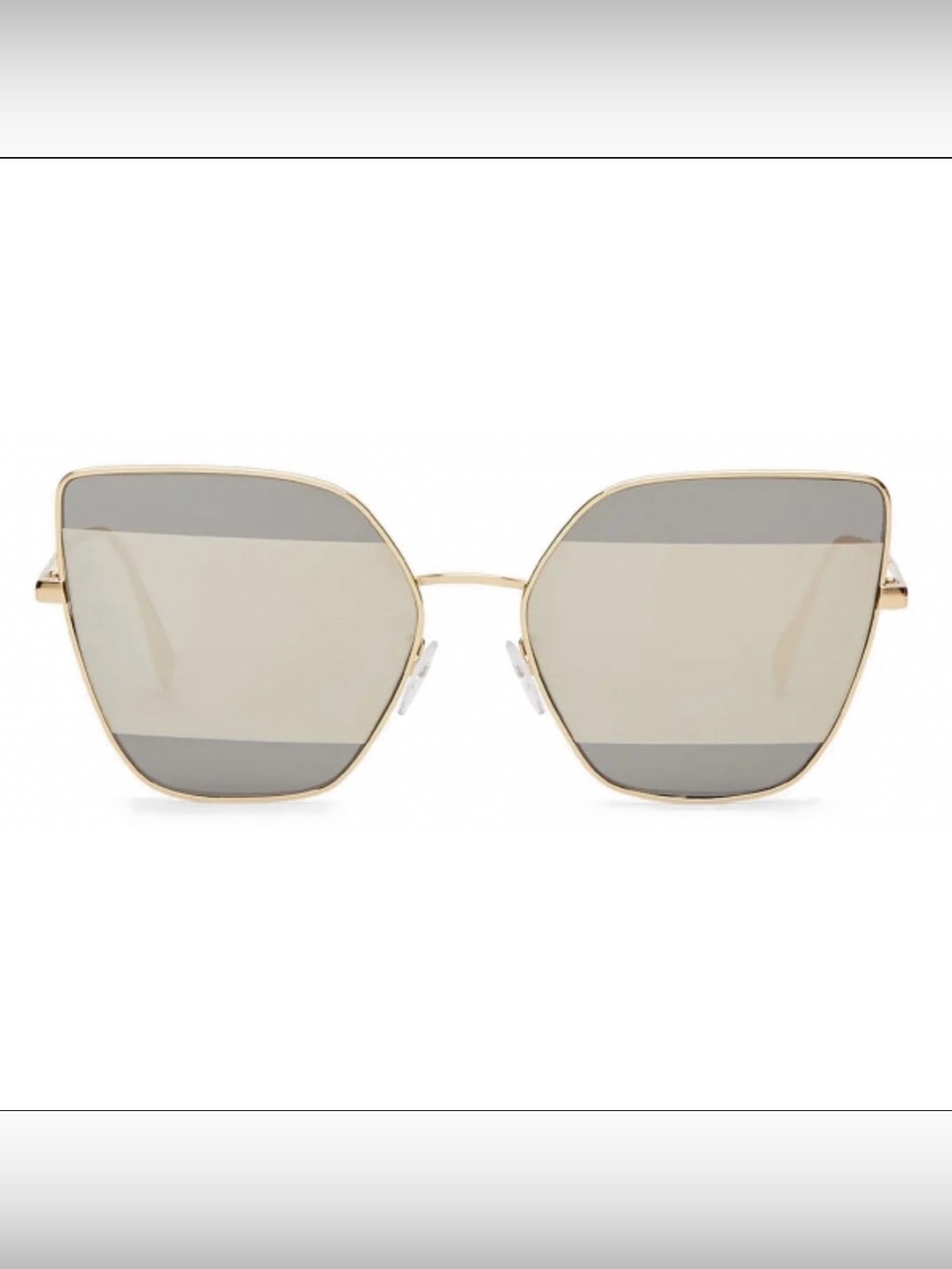 FENDI F Is Fendi Women’s Cat Eye Gold Gradient Sunglasses - MINT Condition